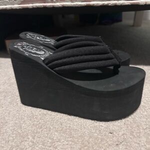 J Fashion Harujuku Y2K platform flip flops